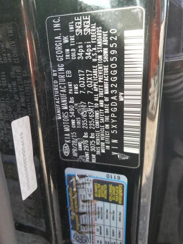 5XYPGDA32GG059520 KIA SORENTO LX
