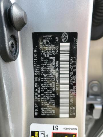 4T1R11AKXNU704986 Toyota CAMRY LE