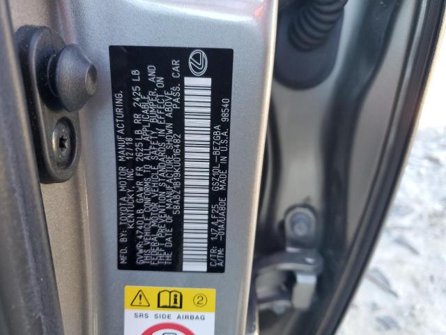 58ABZ1B19KU016482 Lexus ES 350