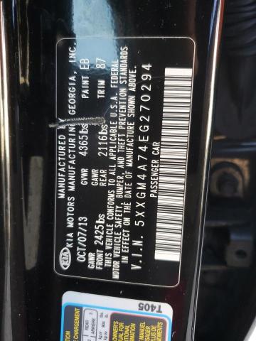 5XXGM4A74EG270294 KIA Optima Lx