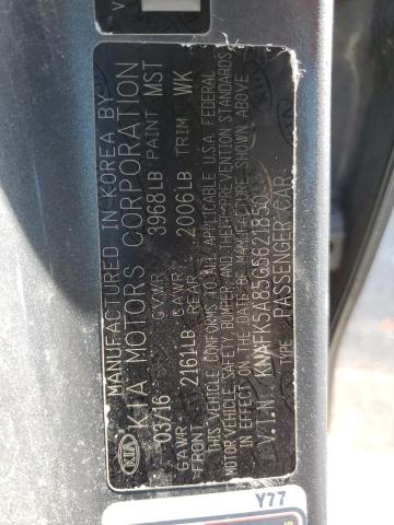 KNAFK5A85G5621850 KIA FORTE LX