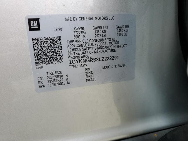 1GYKNGRS3LZ222291 Cadillac Xt5 Sport