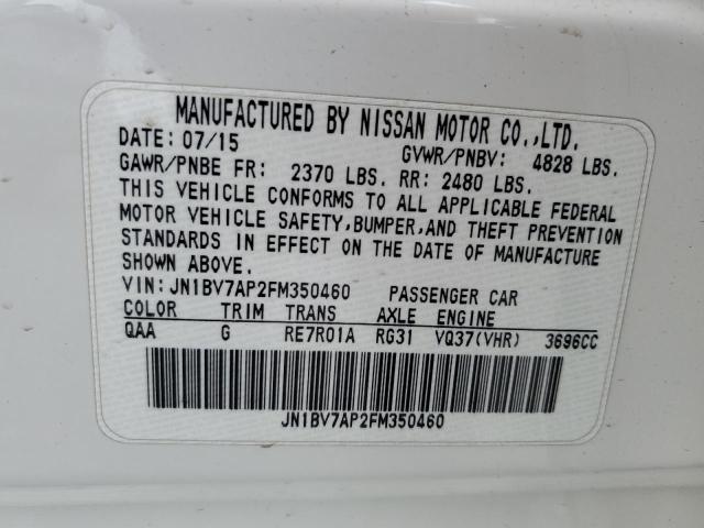JN1BV7AP2FM350460 Infiniti Q50 BASE