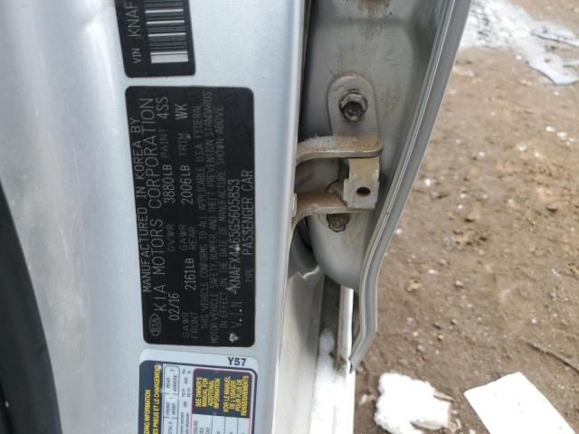 KNAFX4A65G5605853 KIA FORTE LX