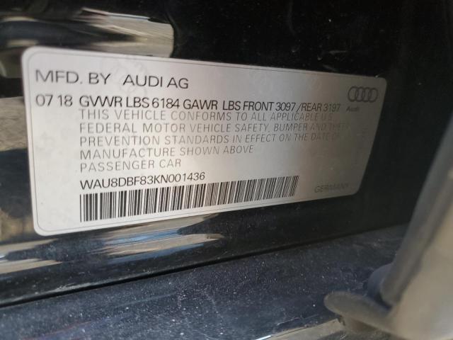 WAU8DBF83KN001436 Audi A8 L