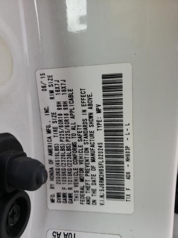 5J6RM3H95FL020245 Honda Cr-v Touring