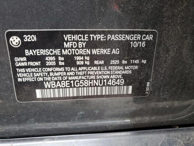WBA8E1G58HNU14649 BMW 320 I