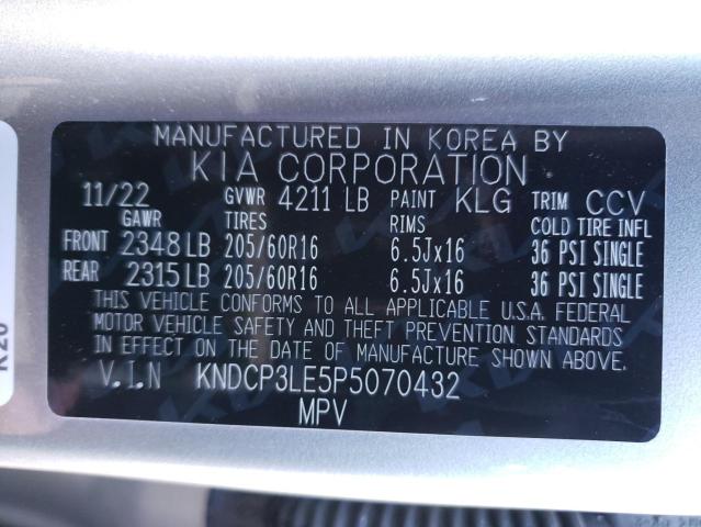 KNDCP3LE5P5070432 KIA NIRO LX