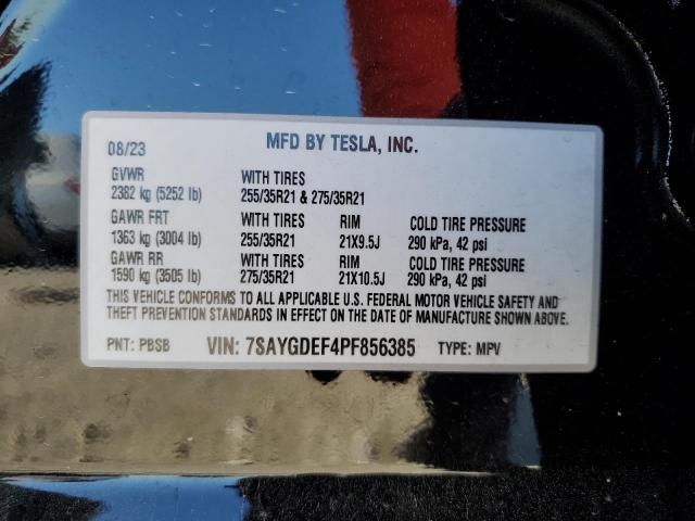 7SAYGDEF4PF856385 Tesla Model Y