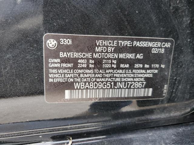 WBA8D9G51JNU72867 BMW 330 XI