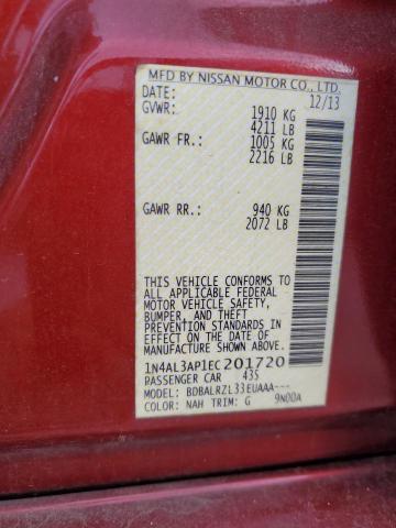 1N4AL3AP1EC201720 Nissan ALTIMA 2.5