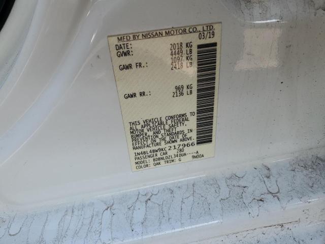 1N4BL4BW9KC217966 Nissan ALTIMA S