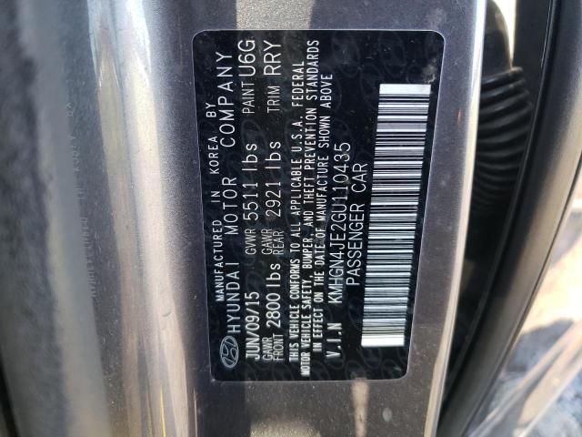 KMHGN4JE2GU110435 Hyundai Genesis 3.8l