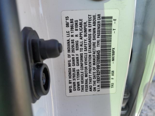 19XFB2F99FE098645 Honda CIVIC EXL
