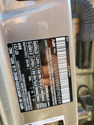 4JGFB4JB8MA535701 Mercedes-Benz GLE 350