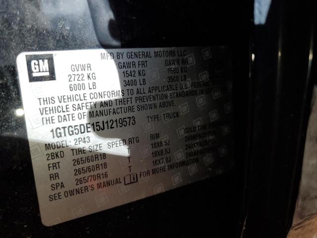 1GTG5DE15J1219573 GMC CANYON SLT