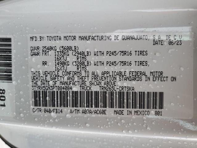 3TYRX5GN3PT084084 Toyota Tacoma Access Cab