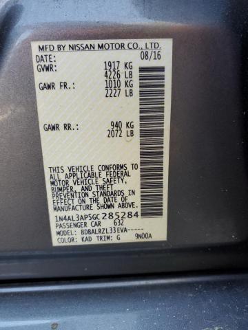 1N4AL3AP5GC285284 Nissan ALTIMA 2.5