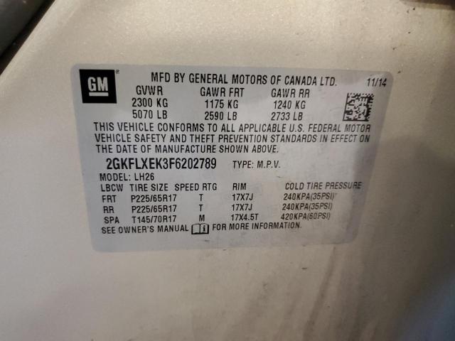 2GKFLXEK3F6202789 GMC Terrain Slt