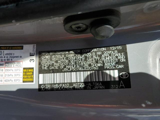 JTKJF5C74GJ020760 Toyota SCION TC
