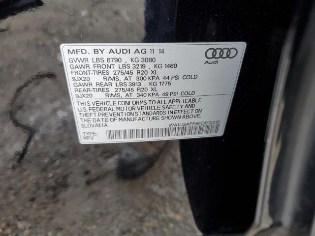 WA1LGAFE9FD012015 Audi Q7 Premium Plus