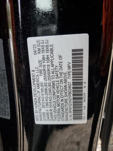 5FNYG1H21PB024927 Honda PILOT LX