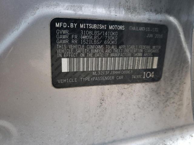 ML32F3FJ3HHF08863 Mitsubishi Mirage G4 Es