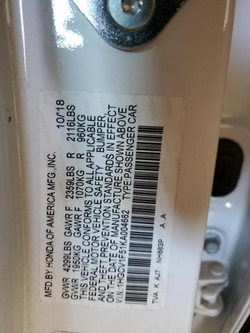 1HGCV1F51KA004662 Honda ACCORD EXL
