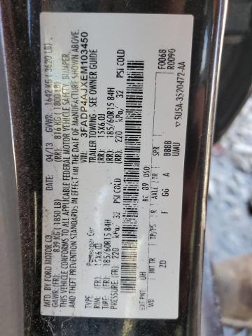 3FADP4AJXEM103450 Ford FIESTA S