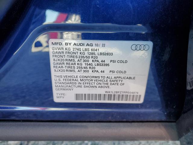 WA1L2BFZ7PP004874 Audi Q4 E-tron Premium Plus