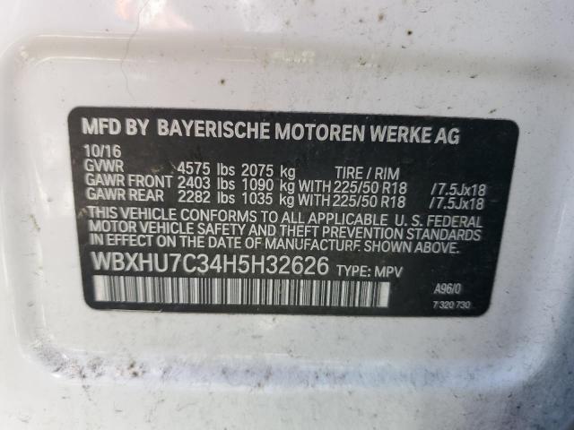 WBXHU7C34H5H32626 BMW X1 Sdrive28i
