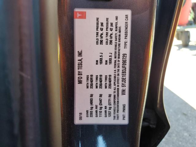 5YJ3E1EB3JF090729 Tesla MODEL 3