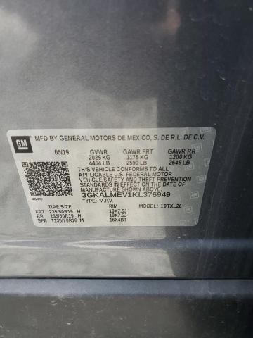 3GKALMEV1KL376949 GMC Terrain Sle