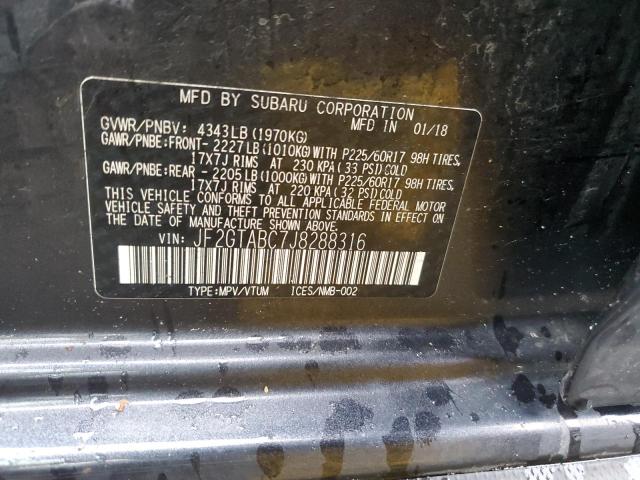 JF2GTABC7J8288316 Subaru Crosstrek Premium