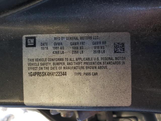 1G4PR5SK4H4122344 Buick Verano Sport Touring