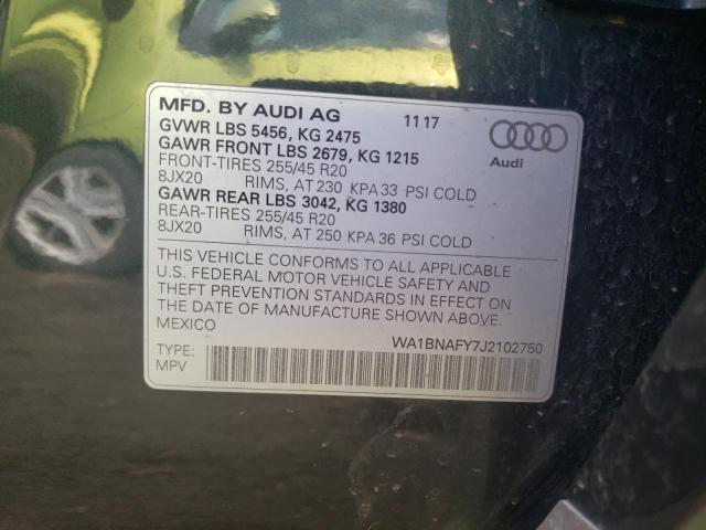 WA1BNAFY7J2102750 Audi Q5 Premium Plus