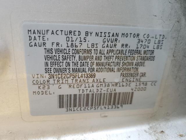 3N1CE2CP5FL413369 Nissan Versa Note S