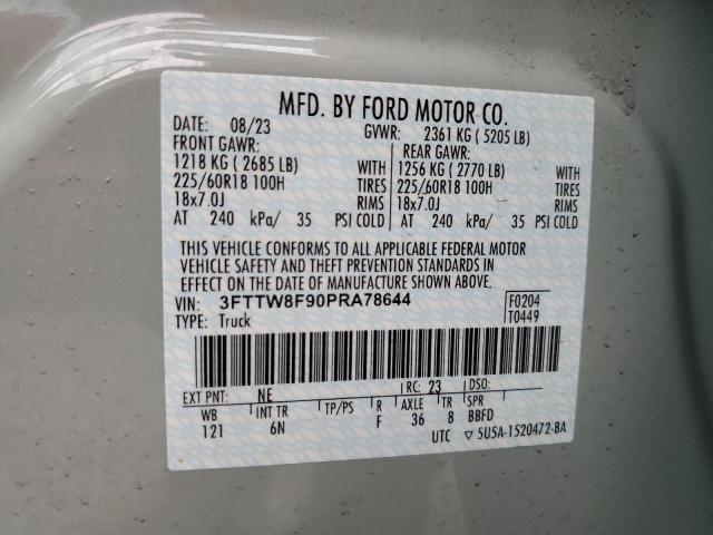 3FTTW8F90PRA78644 Ford Maverick Xl