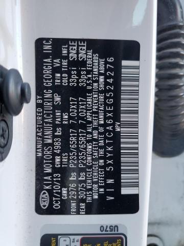 5XYKTCA6XEG524276 KIA SORENTO LX