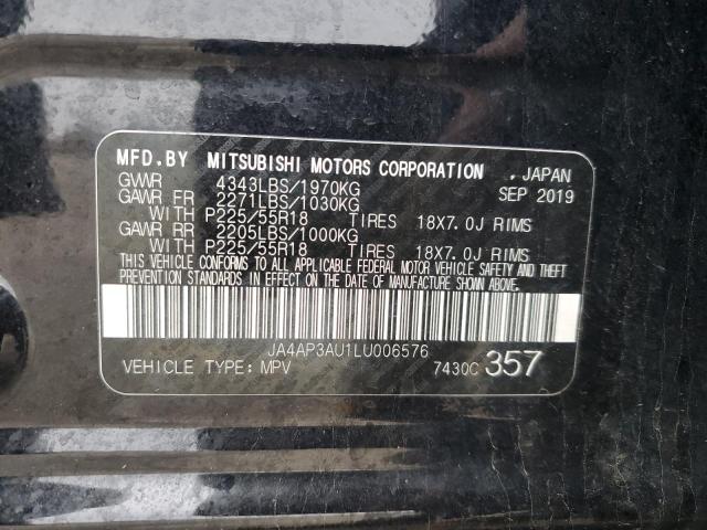 JA4AP3AU1LU006576 Mitsubishi Outlander Sport Es