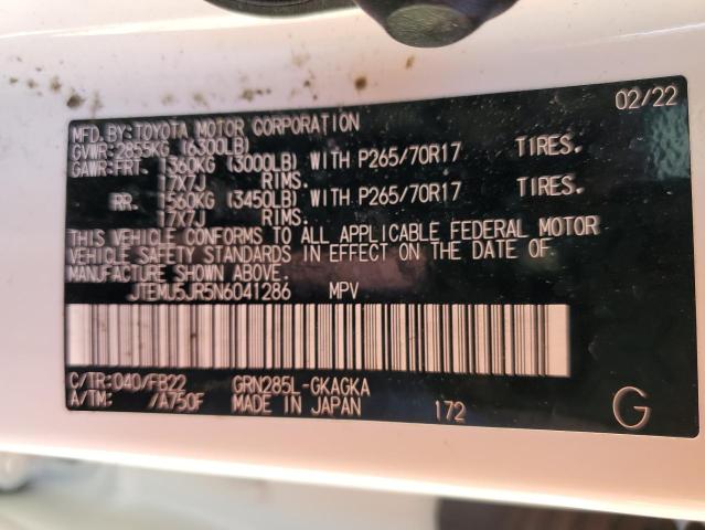 Toyota 4runner Sr5/sr5 Premium 2022 JTEMU5JR5N6041286 Image 13