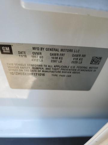1G1ZH5SX0HF171016 Chevrolet Malibu Premier