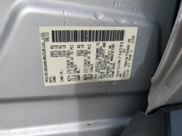 5N1BT3CA3NC734591 Nissan Rogue Sl