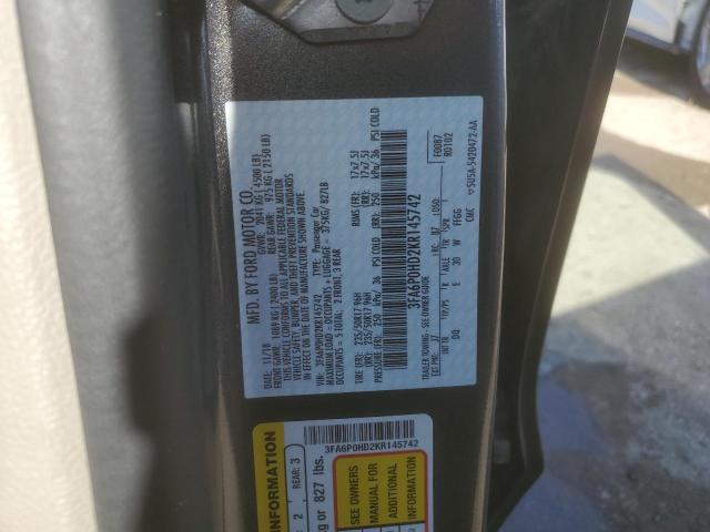3FA6P0HD2KR145742 Ford FUSION SE