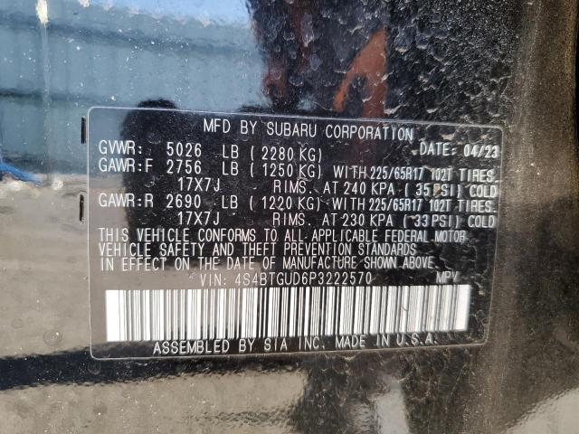 4S4BTGUD6P3222570 Subaru Outback Wilderness