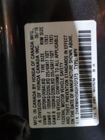 2HKRM4H54GH707375 Honda CR-V EX