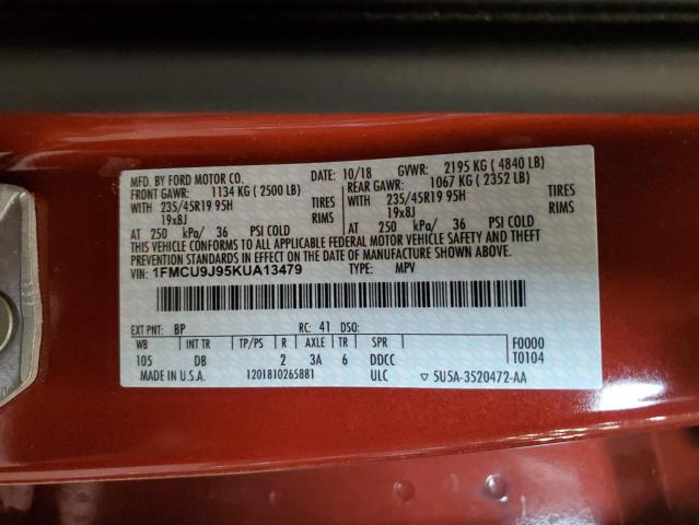 1FMCU9J95KUA13479 Ford Escape Titanium