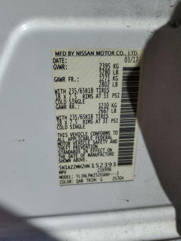 5N1AZ2MH2HN152393 Nissan MURANO S
