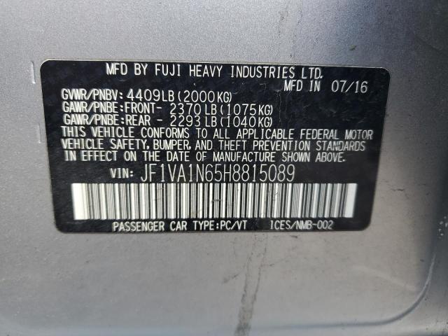 JF1VA1N65H8815089 Subaru Wrx Limited