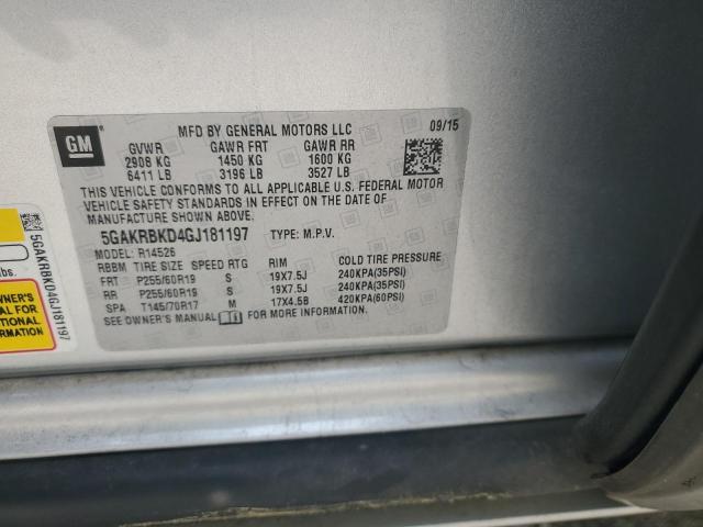 5GAKRBKD4GJ181197 Buick Enclave